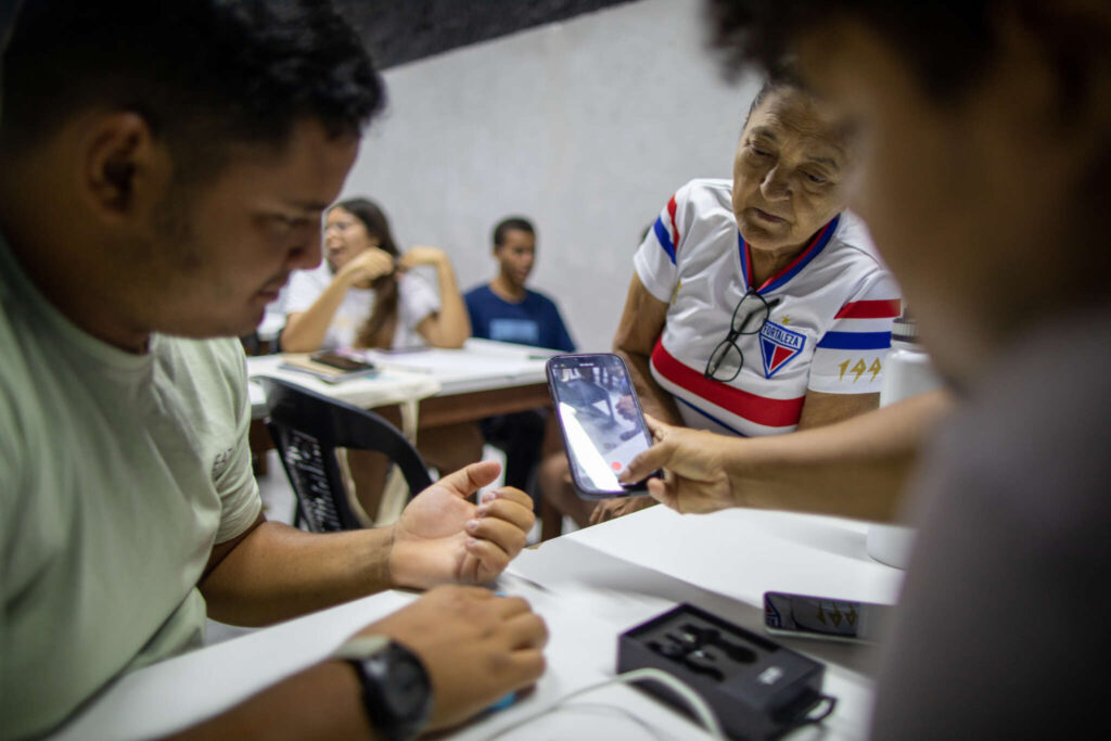 Oficina de audiovisual no Poço da Draga