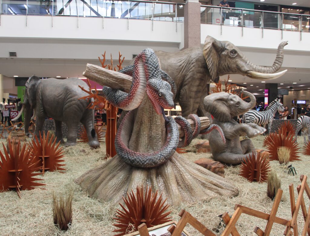 Exposição de animais no Shopping Iguatemi Bosque