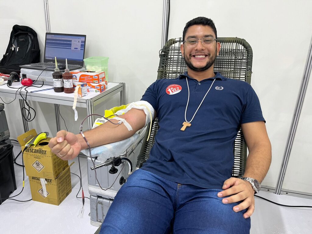 Doação de sangue no Hemoce
