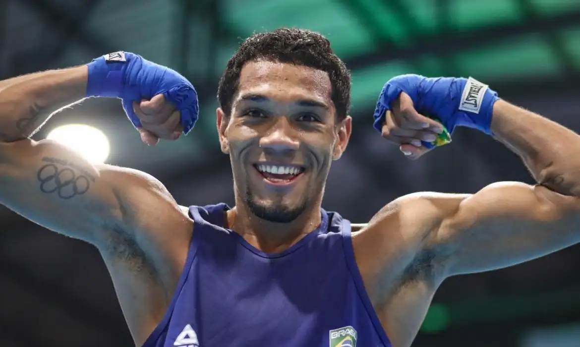 O pugilista Luiz Bolinha