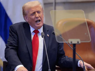 Trump Parlamento Israel