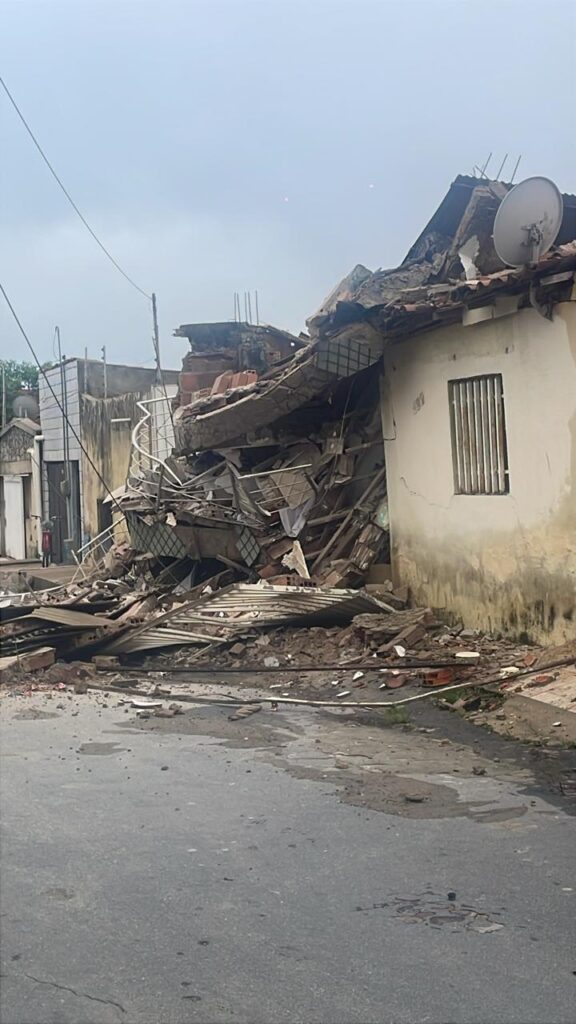 desabamento em Tianguá